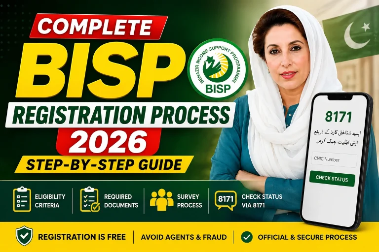 BISP registration guide and tutorial