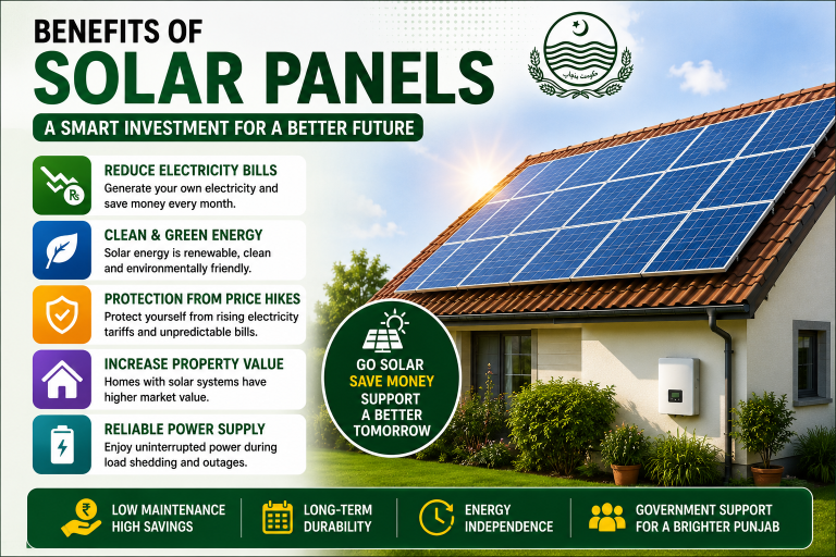 Benefits of solar panels for homes.
