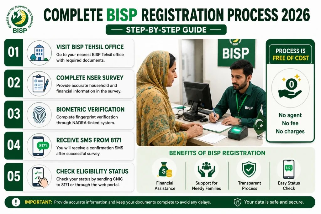 Complete BISP registration process 2026
