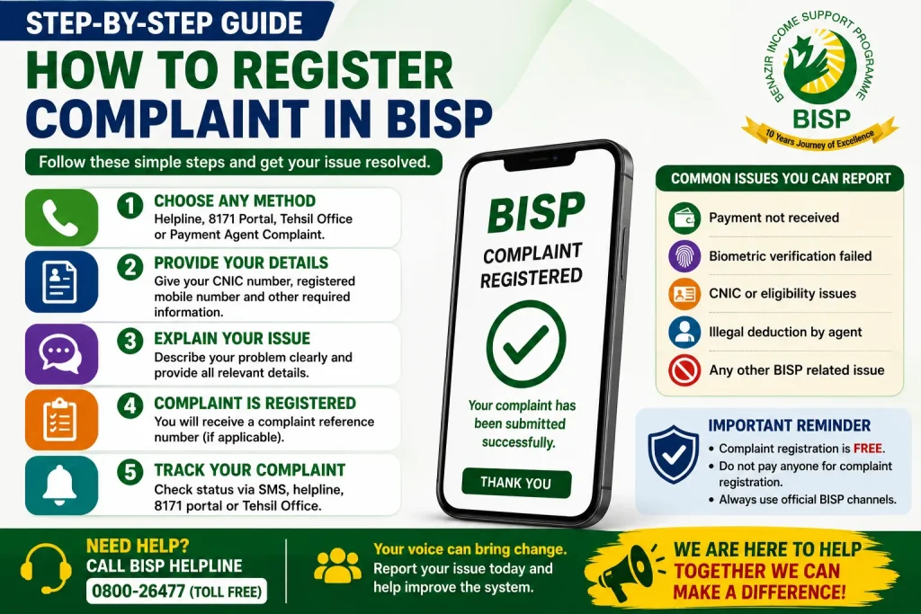 step by step to check complain 